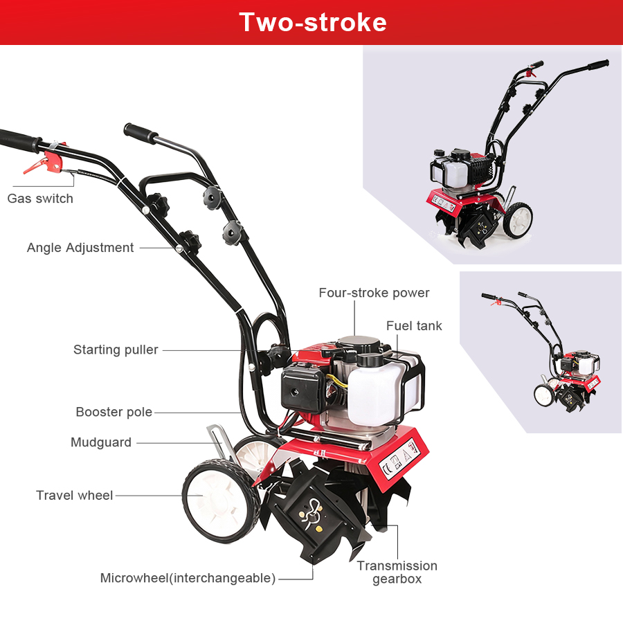 Tungfull Petrol Micro Cultivat - đánh giá và giá Garden Tiller Mini