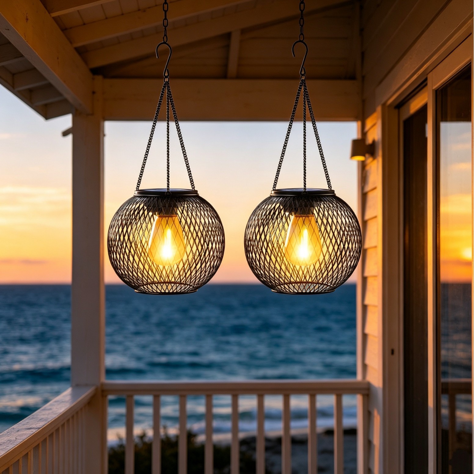 Solar Powered LED Hanging Floo - đánh giá và giá Outdoor Power Supply