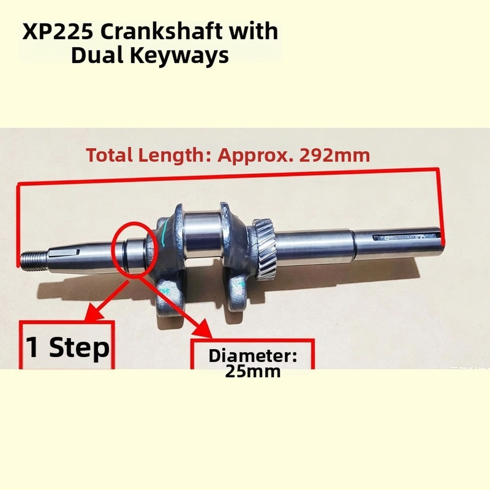 Crankshaft Dual Keyway 292mm L - đánh giá và giá Garden Tiller Mini