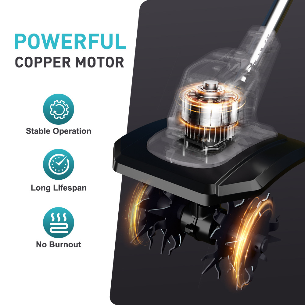 21V Lithium High Power Mini Ti - đánh giá và giá Garden Tiller Mini