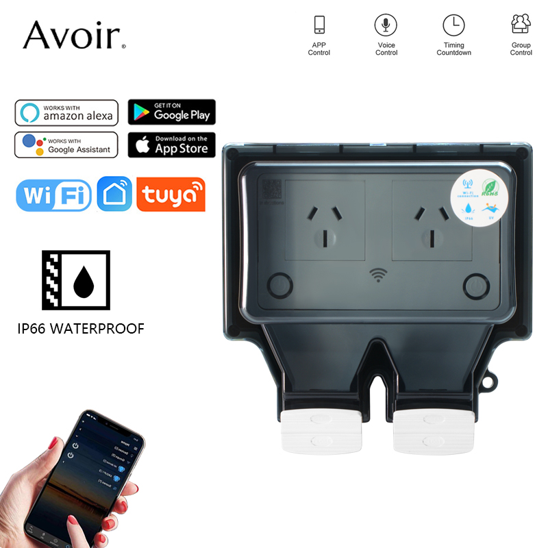 Avoir Tuya Wifi Waterproof Ele - đánh giá và giá Outdoor Power Quincy