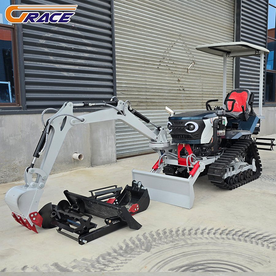 Customize Mini Crawler Tractor - đánh giá và giá Garden Tiller Mini