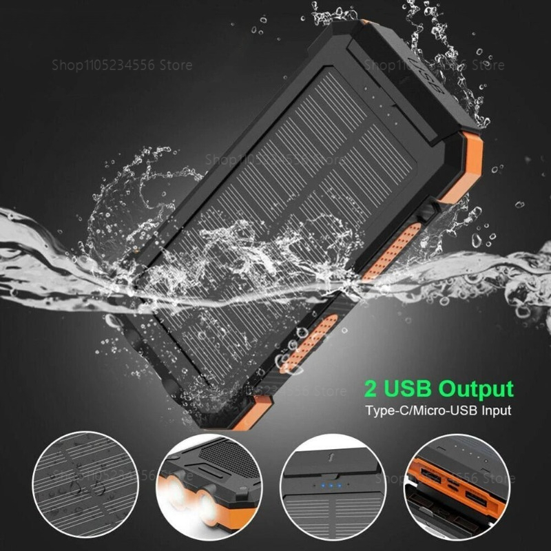 20000mAh Solar Power Bank, Wat - đánh giá và giá Outdoor Power Distribution Panel